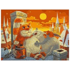 Картина по номерам Белоснежка "Поздний ужин", 30x40 см