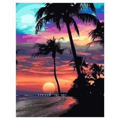 Картина по номерам PK 35021 Гавайский закат 40*50 Эксклюзив Paintboy