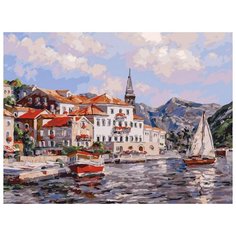 Картина по номерам Белоснежка "Черногория", 30x40 см