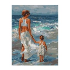 Картина по номерам PK 68083 Первая встреча с морем 40*50 Эксклюзив Paintboy