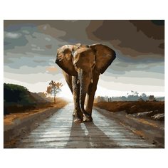 Картина по номерам GX 30481 Мощь слона 40*50 Paintboy