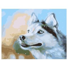 Картина по номерам PK 59006 Снежный/ Собака (Логинова Аннет) 40*50 Эксклюзив Paintboy