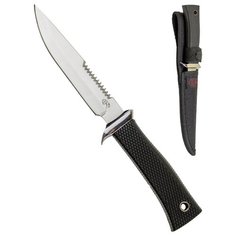 Нож туристический Pirat, противоскользящая рукоять, чехол