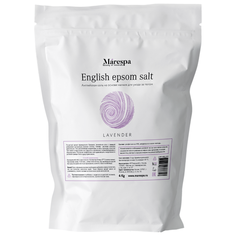 Английская магниевая соль Эпсом для ванн косметическая (EPSOM SALT) для похудения, тела и ног с натуральным маслом лаванды 4 кг Marespa
