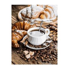 Картина по номерам GX 31750 Завтрак Парижа/ Кофе и круассаны 40*50 Paintboy