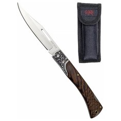 Нож складной Pirat "Ангара", чехол кордура, длина клинка 12,5 см