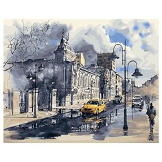 Картина по номерам GX 31044 Улицы после дождя 40*50 Paintboy