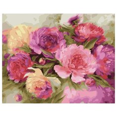 Картина по номерам GX 33697 Малиновые пионы 40*50 Paintboy