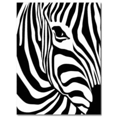 Набор для рисования "Черно-белая зебра"/ Картина по номерам / Раскраска по номерам 30х40 на подрамнике La Karti