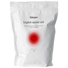 Английская магниевая соль Эпсом для ванн косметическая (EPSOM SALT) для снятия мышечной боли, укрепления мышц и суставов. С эфирными маслами розмарина и мяты 2 кг Marespa