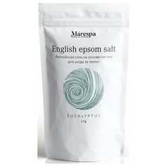 Английская магниевая соль Эпсом для ванн косметическая (EPSOM SALT) для похудения, тела и ног с натуральным маслом эвкалипта 2 кг Marespa