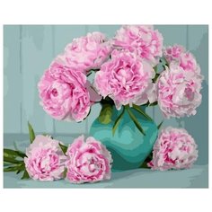 Картина по номерам GX 38995 Пионы в вазочке 40*50 Paintboy
