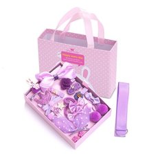 Подарочный набор женский заколки для волос Happy Every Day Фиолетовый/Подарок на 8 марта Forall