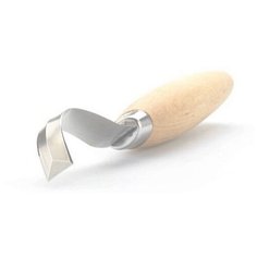 Нож Morakniv Hook Knife 163 Double Edge ложкорез, нержавеющая сталь, рукоять из березы