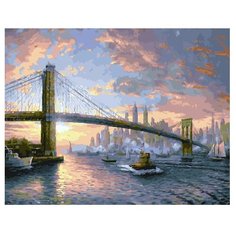 Картина по номерам GX 25269 Рассвет над Нью-Йорком (Кинкейд)40*50 Paintboy
