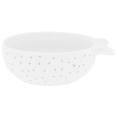 Bastion Collections Пиала Dots, 200 мл белый/серый