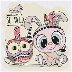 Картина по номерам Molly 20х20 см Два индейца