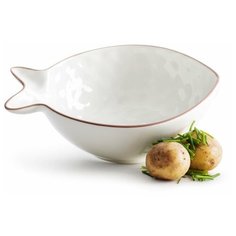 SagaForm Блюдо сервировочное «Рыба» малое белое Kitchen