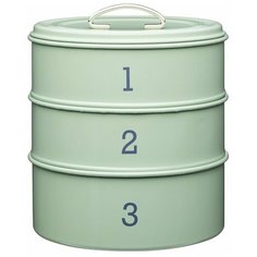 Kitchen Craft Органайзер кухонный трехуровневый Living Nostalgia green