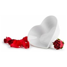 SagaForm Блюдо "Сердце" белое Winter