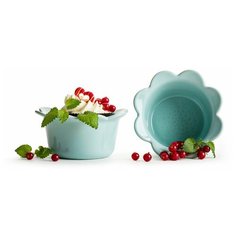 SagaForm Набор 2-х рамекинов Flower Piccadilly голубой, 230 мл