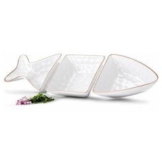 SagaForm Менажница "Рыба" белая Kitchen