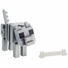 Фигурка Minecraft Волк-скелет с аксессуарами GTP15 Mattel