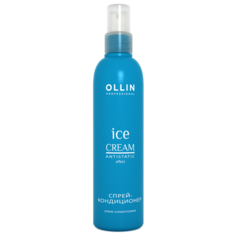 OLLIN Professional несмываемый спрей-кондиционер для волос Ice cream Antistatic Effect, 250 мл