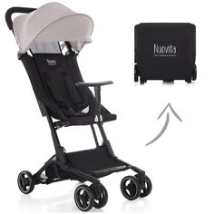 Прогулочная коляска Nuovita Ritmo, grigio chiaro nero