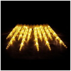 Гирлянда Vegas Бахрома световая Сосульки 55037/55036 (200 х 30 см), 40 ламп, теплый белый/прозрачный провод