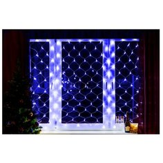 Гирлянда NEON-NIGHT Сеть, 150 LED, 150х150 см, 150 ламп, синий/прозрачный провод