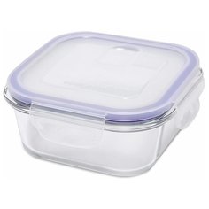 DOSH | HOME Контейнер Sagitta 600142 0.54 л, 11x11 см, фиолетовый/прозрачный