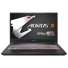 Ноутбук GIGABYTE AORUS 5 KB (Intel Core i7 10750H 2600MHz/15.6"/1920x1080/16GB/512GB SSD/NVIDIA GeForce RTX 2060 6GB/Windows 10 Home) 9RC45KB8BG4S1RU0000, черный