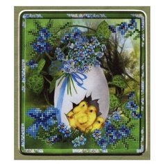 Матрёнин Посад Набор для вышивания бисером c паспарту Пасхальная картинка 3 27 х 24 см (28/БП)