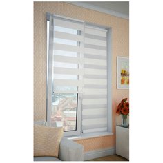 Рулонная штора DDA День-ночь (белый), 62х170 см