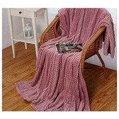 Плед Cleo Carre 200x220 см, розовый