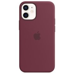 Чехол-накладка Apple MagSafe силиконовый для iPhone 12 mini сливовый