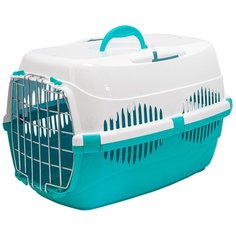 Клиппер-переноска Homepet 78854/78856/79036 43х29х27 см бирюзовый/белый