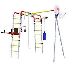 Спортивно-игровой комплекс ROMANA Fitness без качелей, белый/желтый