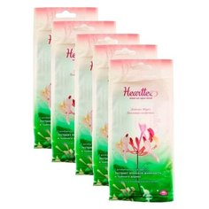 Влажные салфетки Hearttex Skincare Wipes Экстракт японской жимолости и чайного дерева, 10 шт., 5 уп.
