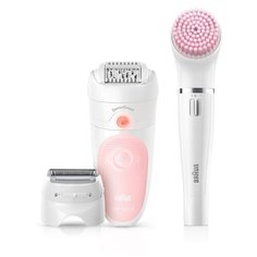 Эпилятор Braun 5-885BS Silk-épil Beauty Set 5 белый/розовый