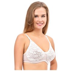 Бюстгальтер ФЭСТ 2638 размер 75 D, бежевый меланж/белый