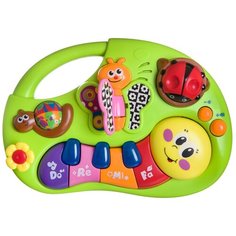 Развивающая игрушка BONDIBON Пианино "Веселые насекомые", зелeный