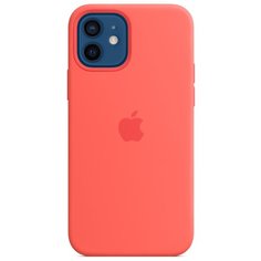 Чехол-накладка Apple MagSafe силиконовый для iPhone 12/iPhone 12 Pro розовый цитрус