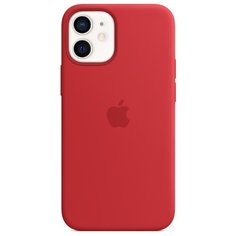Чехол-накладка Apple MagSafe силиконовый для iPhone 12 mini красный