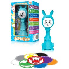 Развивающая игрушка BertToys Зайчик Няня PLUS, голубой
