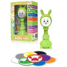 Развивающая игрушка BertToys Зайчик Няня PLUS, зеленый