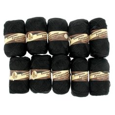 Пряжа Хозяюшка-рукодельница Носочная добавка, 100 % полипропилен, 50 г, 230 м, 10 шт., черный