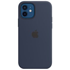 Чехол-накладка Apple MagSafe силиконовый для iPhone 12/iPhone 12 Pro темный ультрамарин