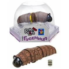 Интерактивная игрушка 1Toy Робо-Гусеница, коричневая, 3хAG13, входят в комплект, 13,5*12*9 см (Т18756)